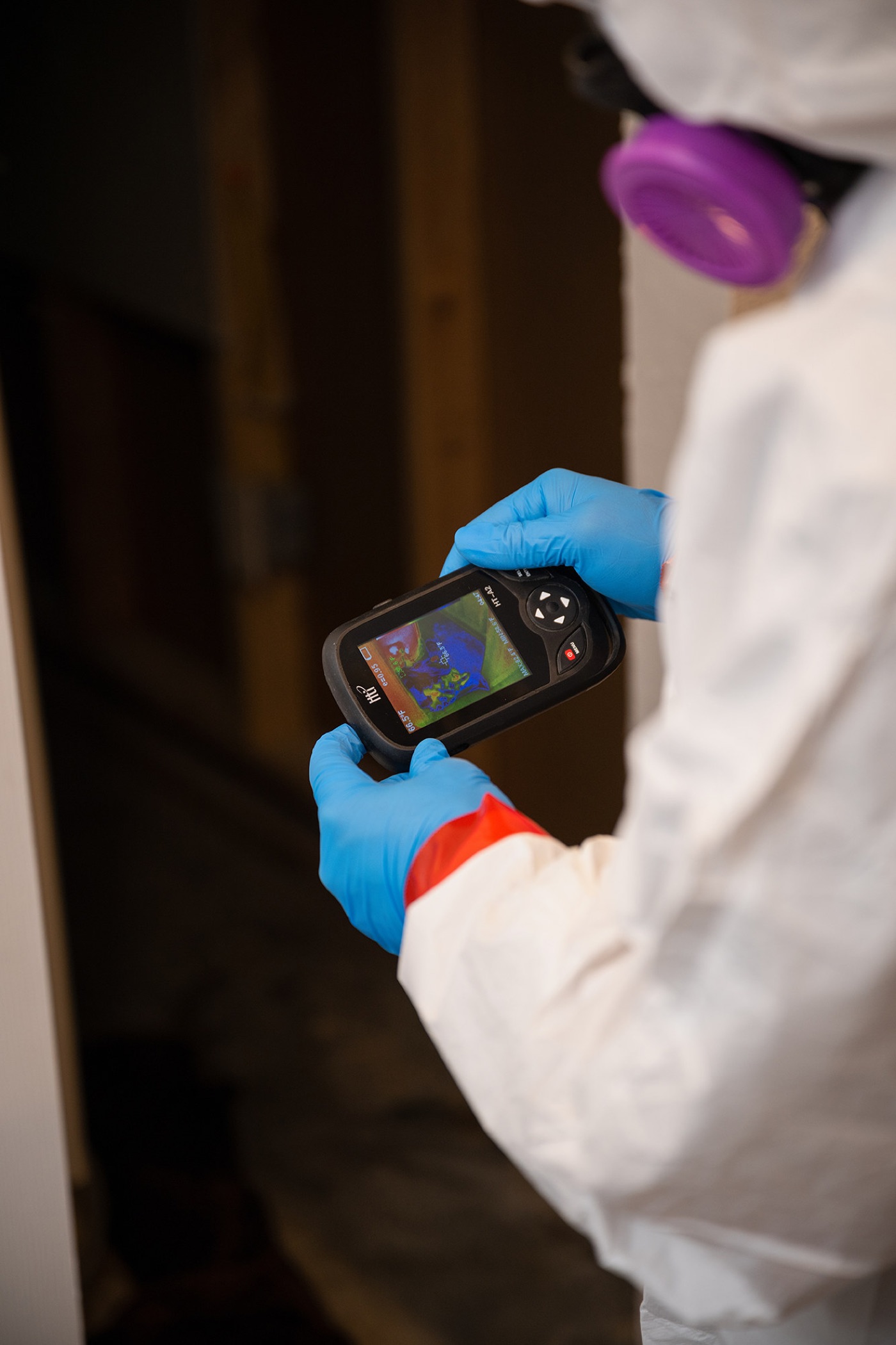 Thermal imaging to find water the eye cannot see